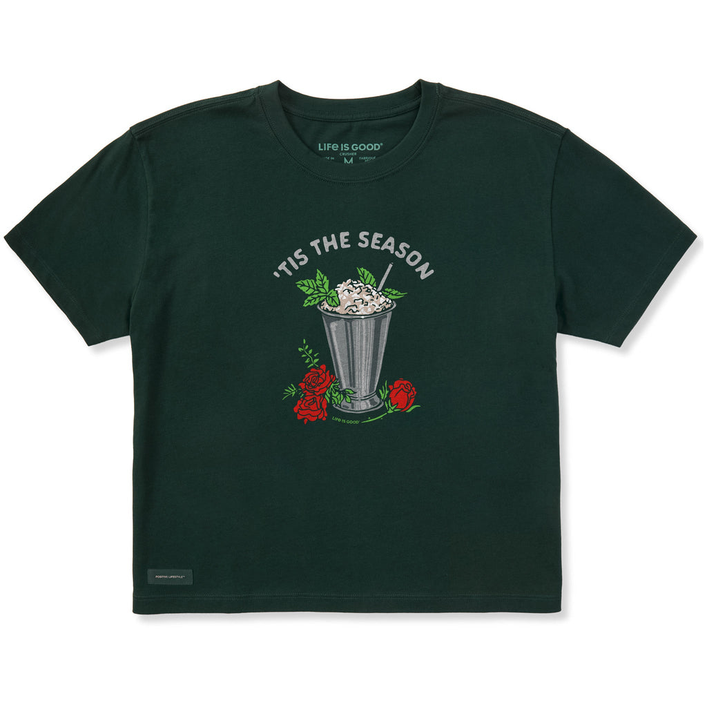 Women's 'Tis Mint Julep Season Short Sleeve Crusher Boxy Tee product image 1