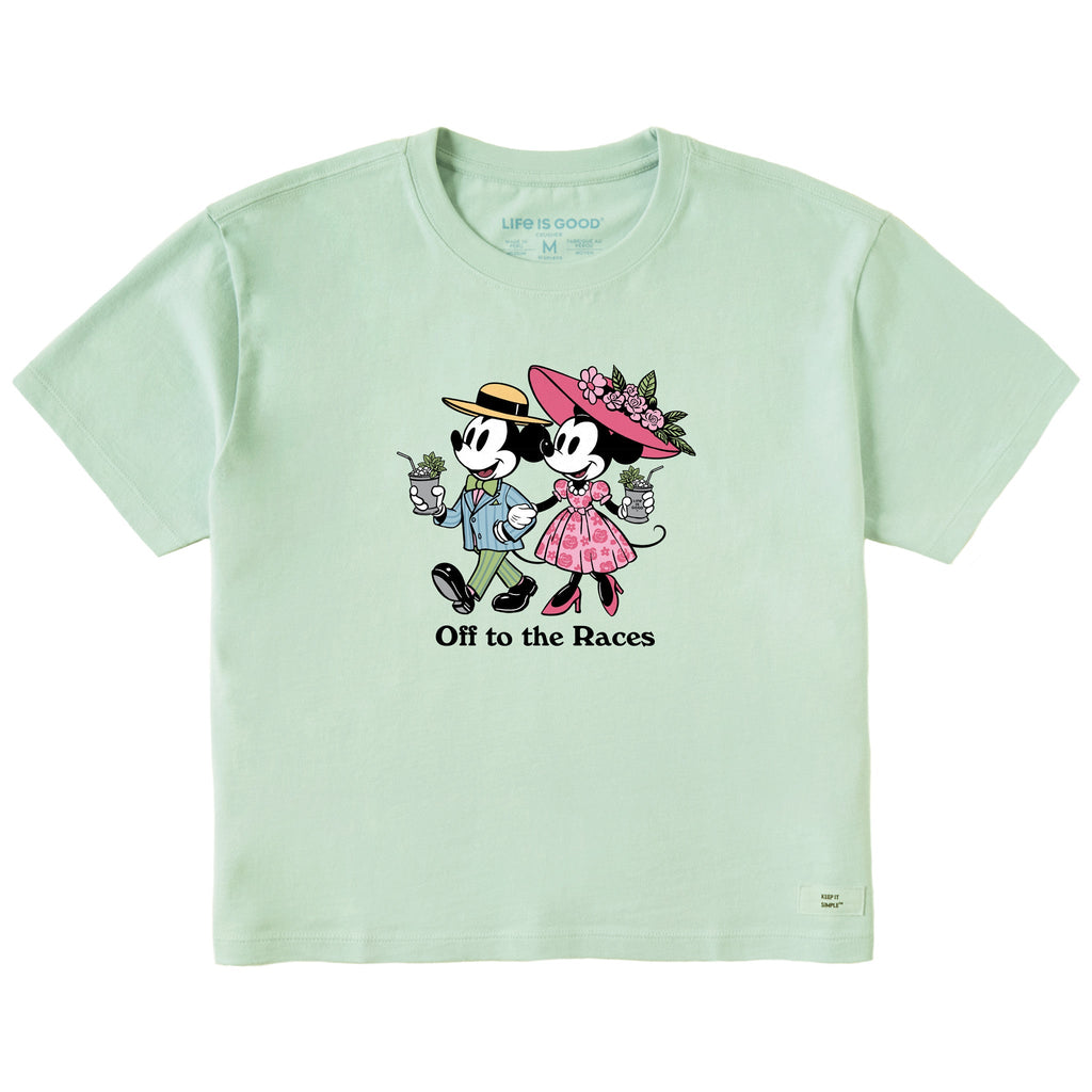 Women's Off to the Races Short Sleeve Crusher Boxy Tee