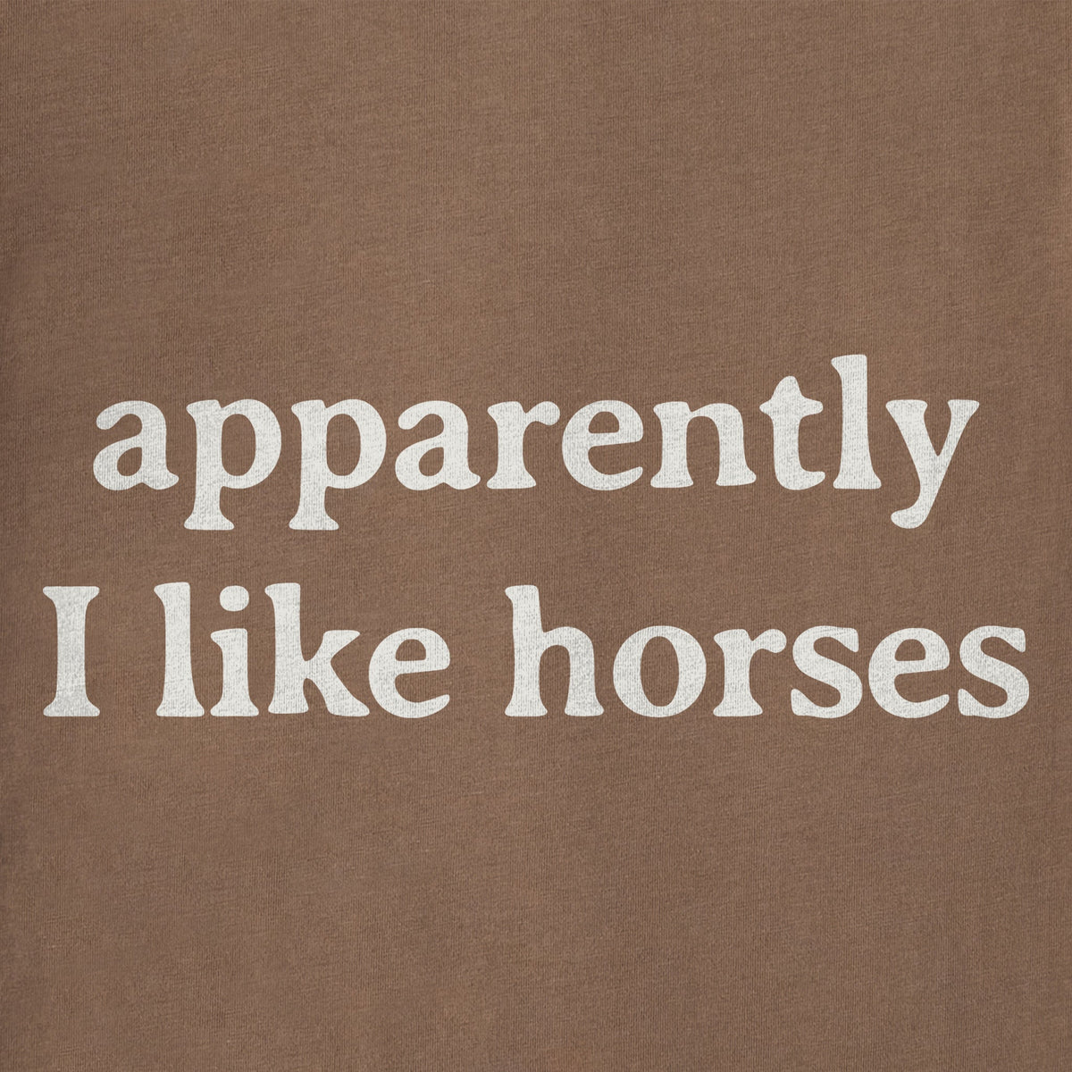 Women's Apparently I Like Horses Short Sleeve Crusher Boxy product image 2
