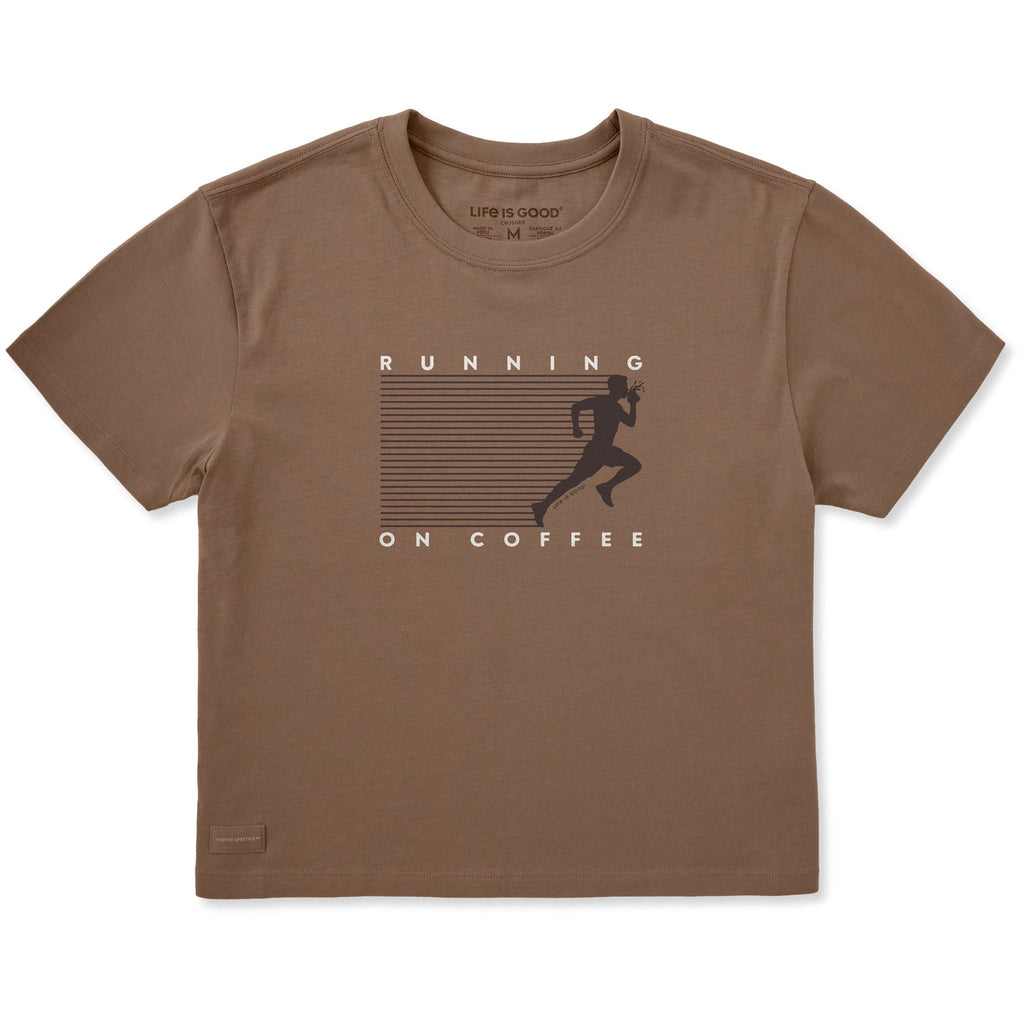 Women's Running on Coffee Short Sleeve Crusher Boxy Tee product image 1
