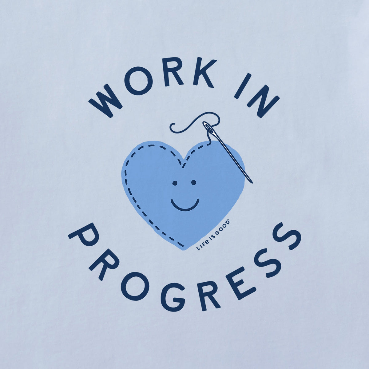 Women's Work in Progress Heart Short Sleeve Crusher Boxy Tee product image 2