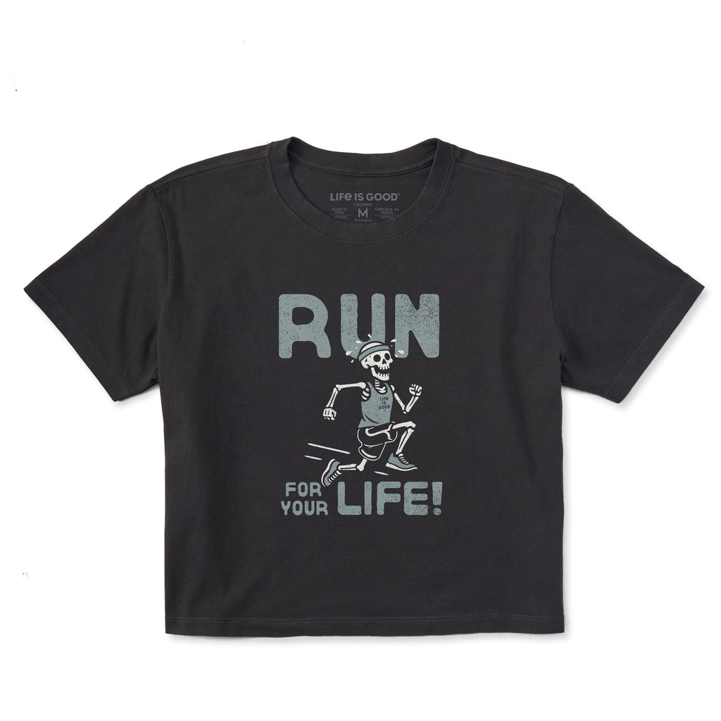 Women's Run for your Life! Short Sleeve Crusher Boxy Tee product image 1