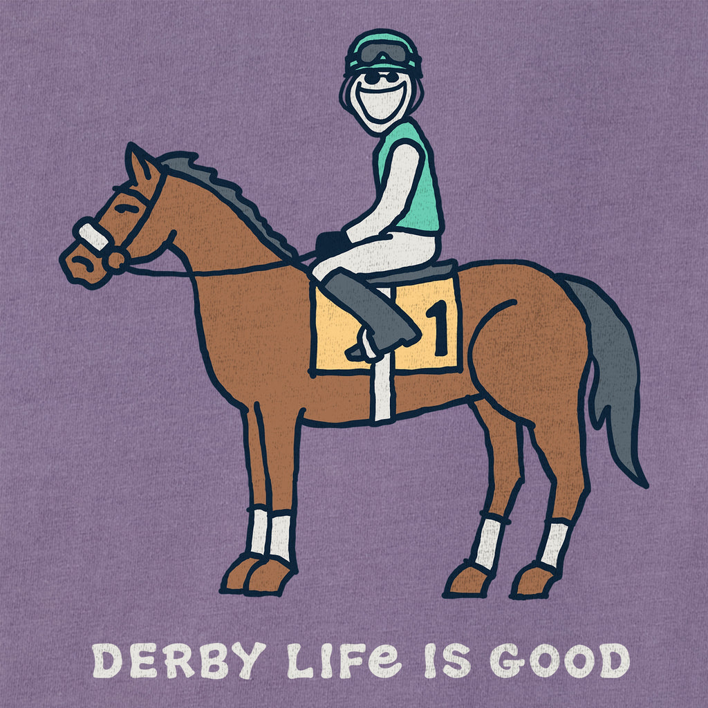 Women's Derby Life is Good Short Sleeve Crusher Boxy Tee product image 2