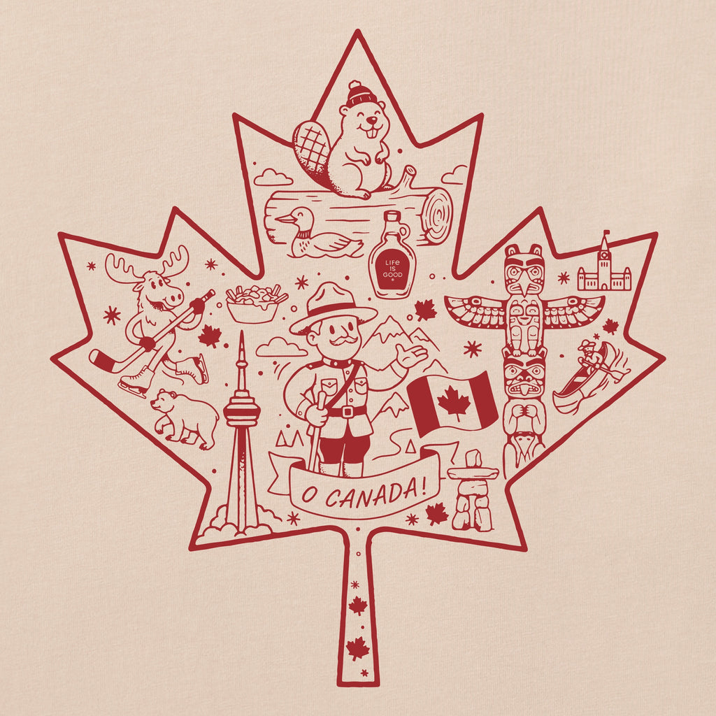 Women's Canada Maple Medley Short Sleeve Crusher Boxy Tee product image 2