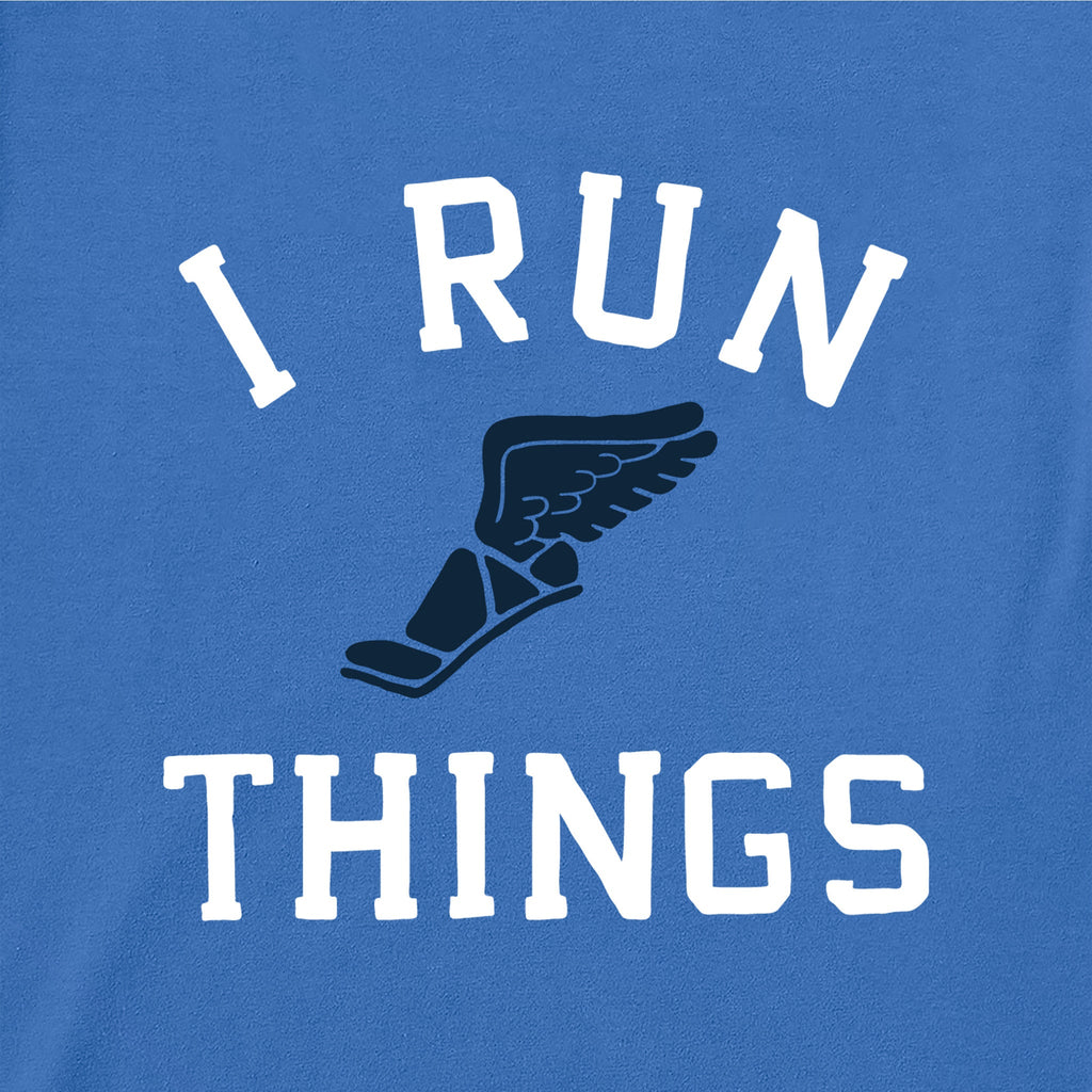 Women's I run things winged foot Short Sleeve Crusher Boxy Tee