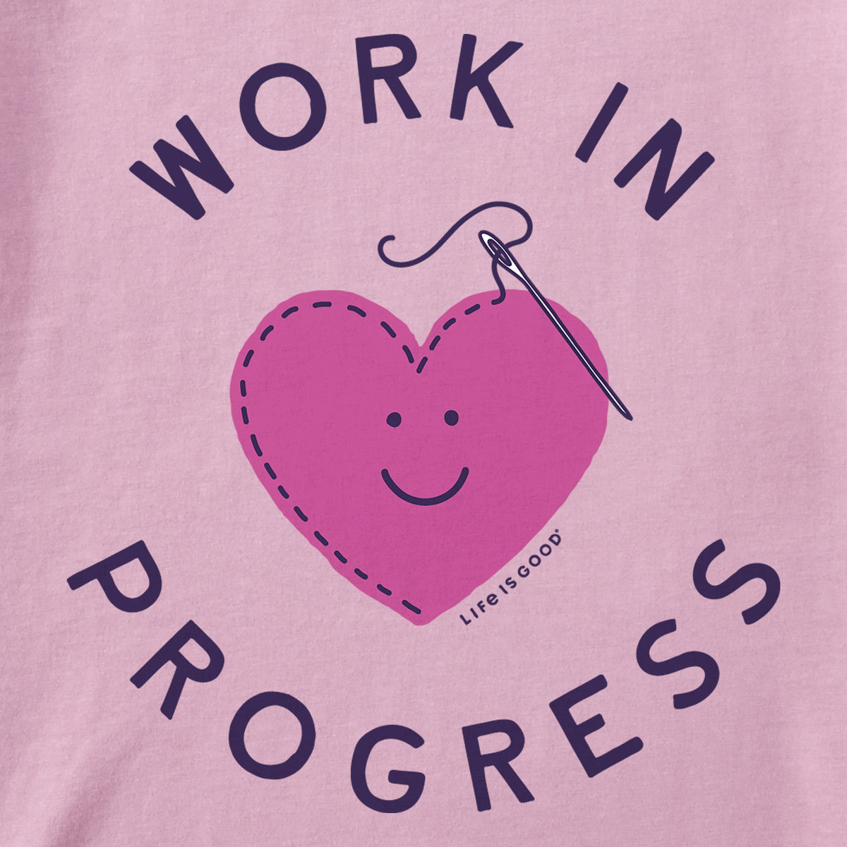 Women's Work in Progress Heart Short Sleeve Crusher Vee product image 2