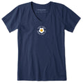 Women's Keep Your Sunny Side Egg Up Short Sleeve Crusher Vee product image 1