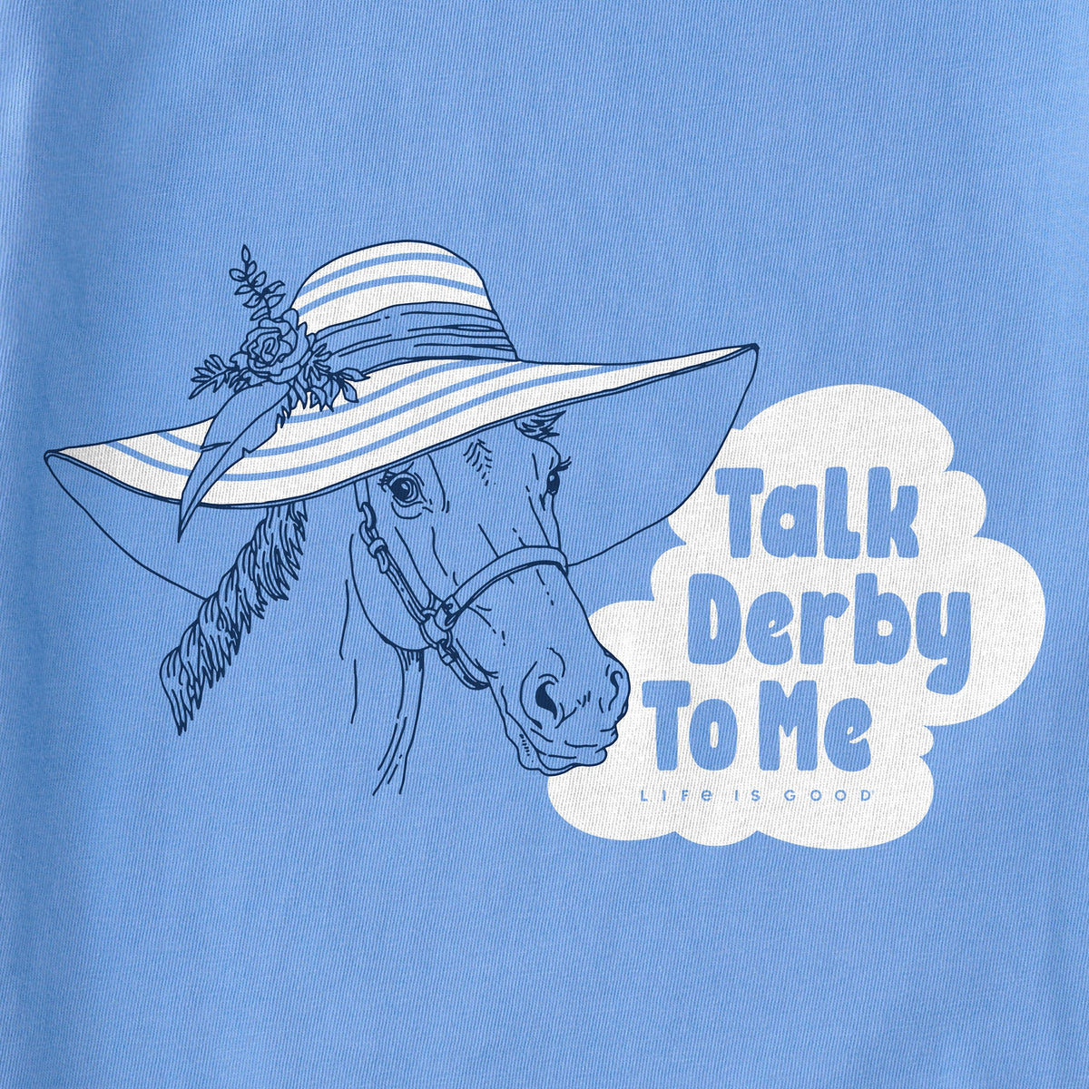 Women's Talk Derby to Me Horse Short Sleeve Crusher Tee