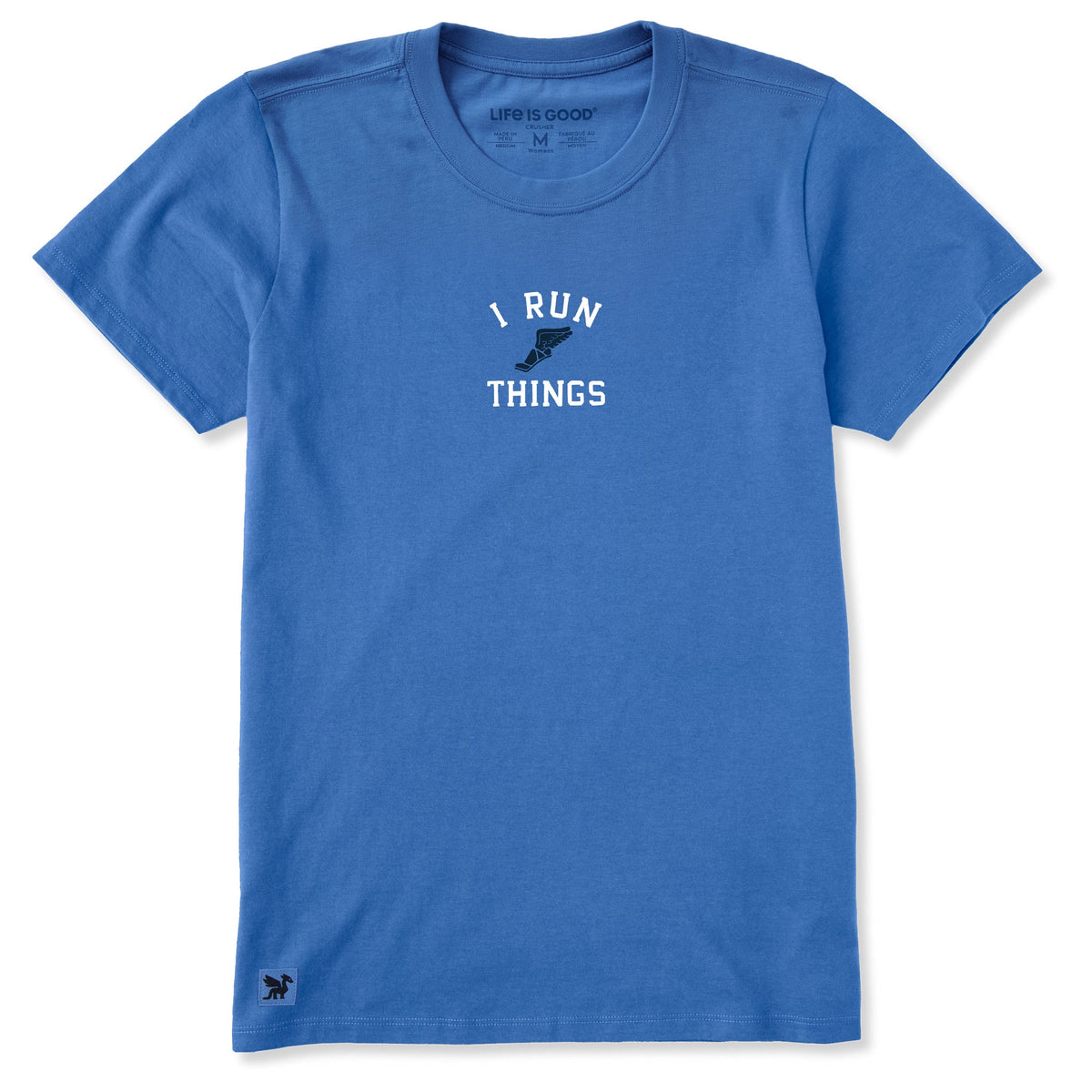 Women's I run things winged foot Short Sleeve Crusher Tee