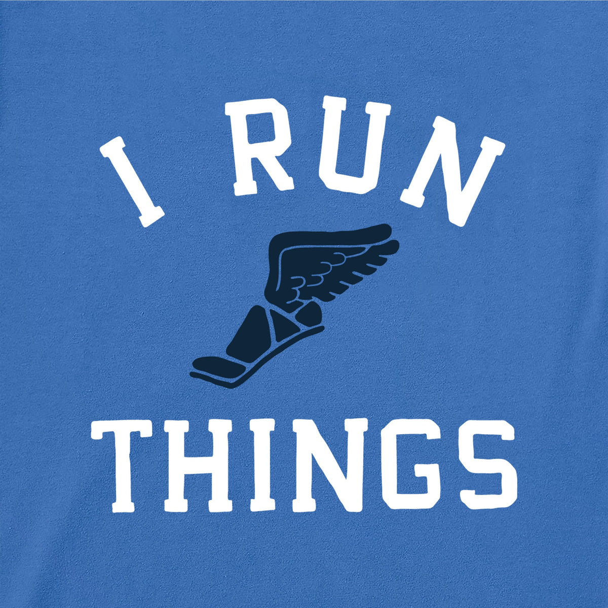 Women's I run things winged foot Short Sleeve Crusher Tee