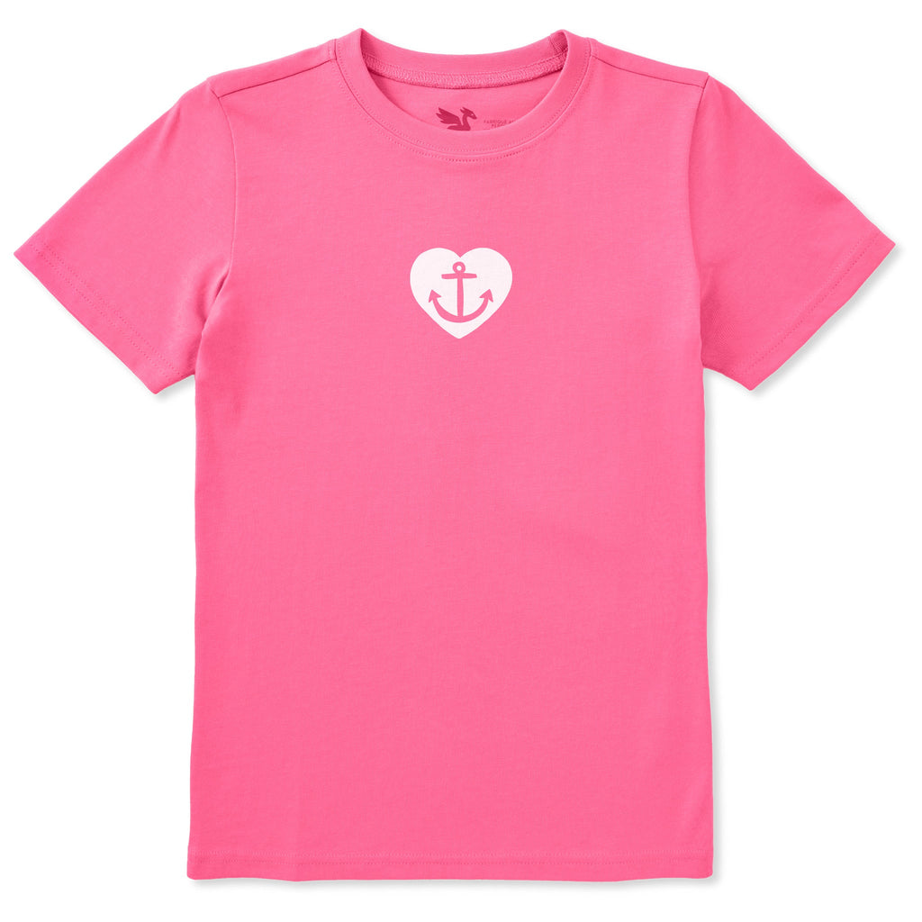 Kids Anchor Heart Short Sleeve Crusher Tee product image 1