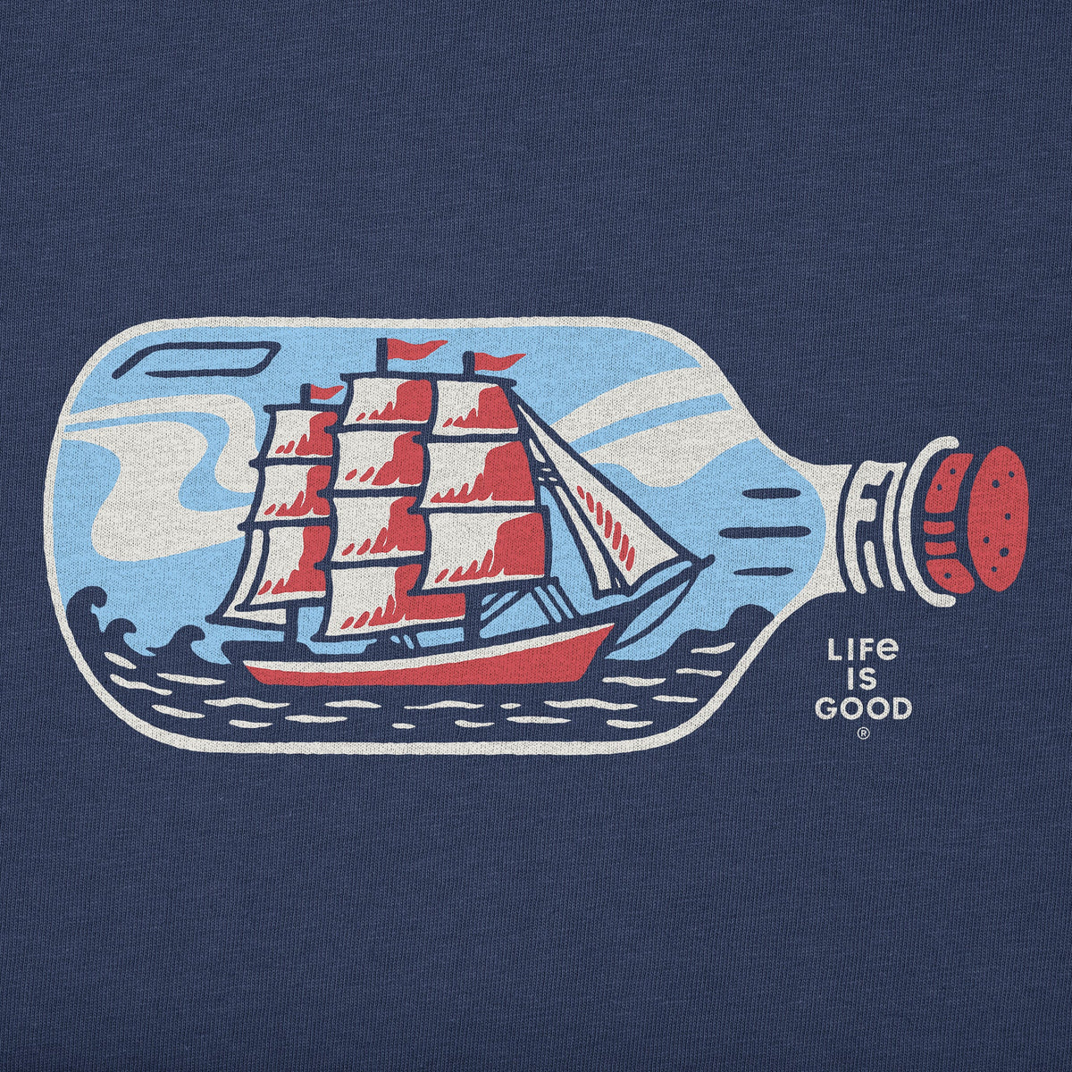 Men's Lil' Ship in a Bottle Short Sleeve Tee product image 2