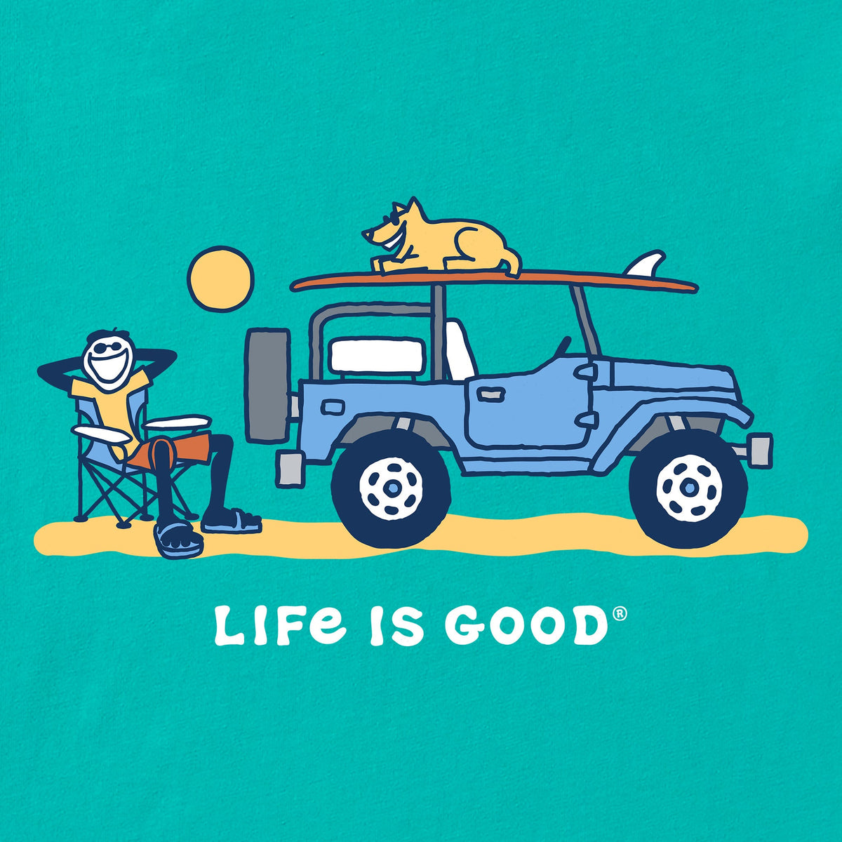 Men's Jake Rocket Surfboard Chillin Short Sleeve Crusher Tee product image 2