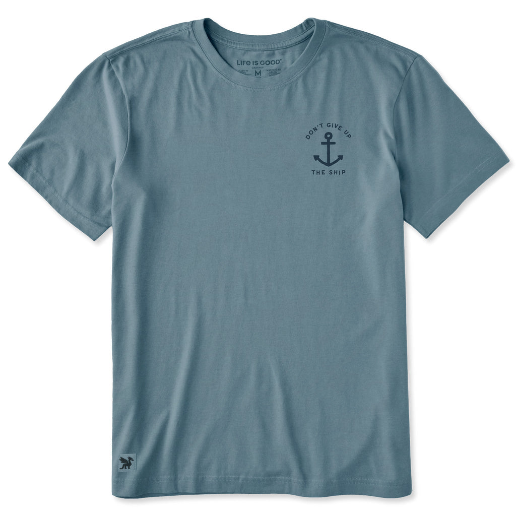 Men's Don't Give Up the Ship Anchor Short Sleeve Crusher Tee product image 1