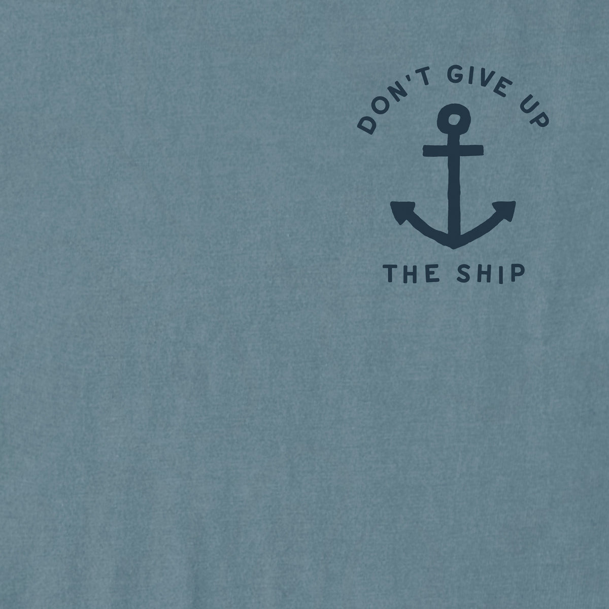 Men's Don't Give Up the Ship Anchor Short Sleeve Crusher Tee product image 2