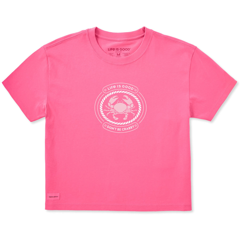 Women's Don't Be Crabby Crab Short Sleeve Crusher Boxy Tee product image 1