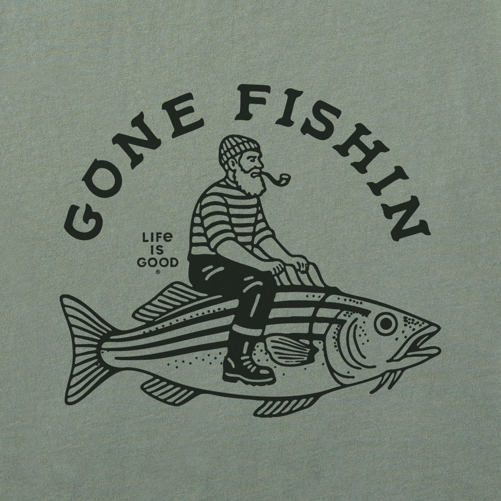 Women's Gone Fishin Sailor Short Sleeve Crusher Boxy Tee product image 2