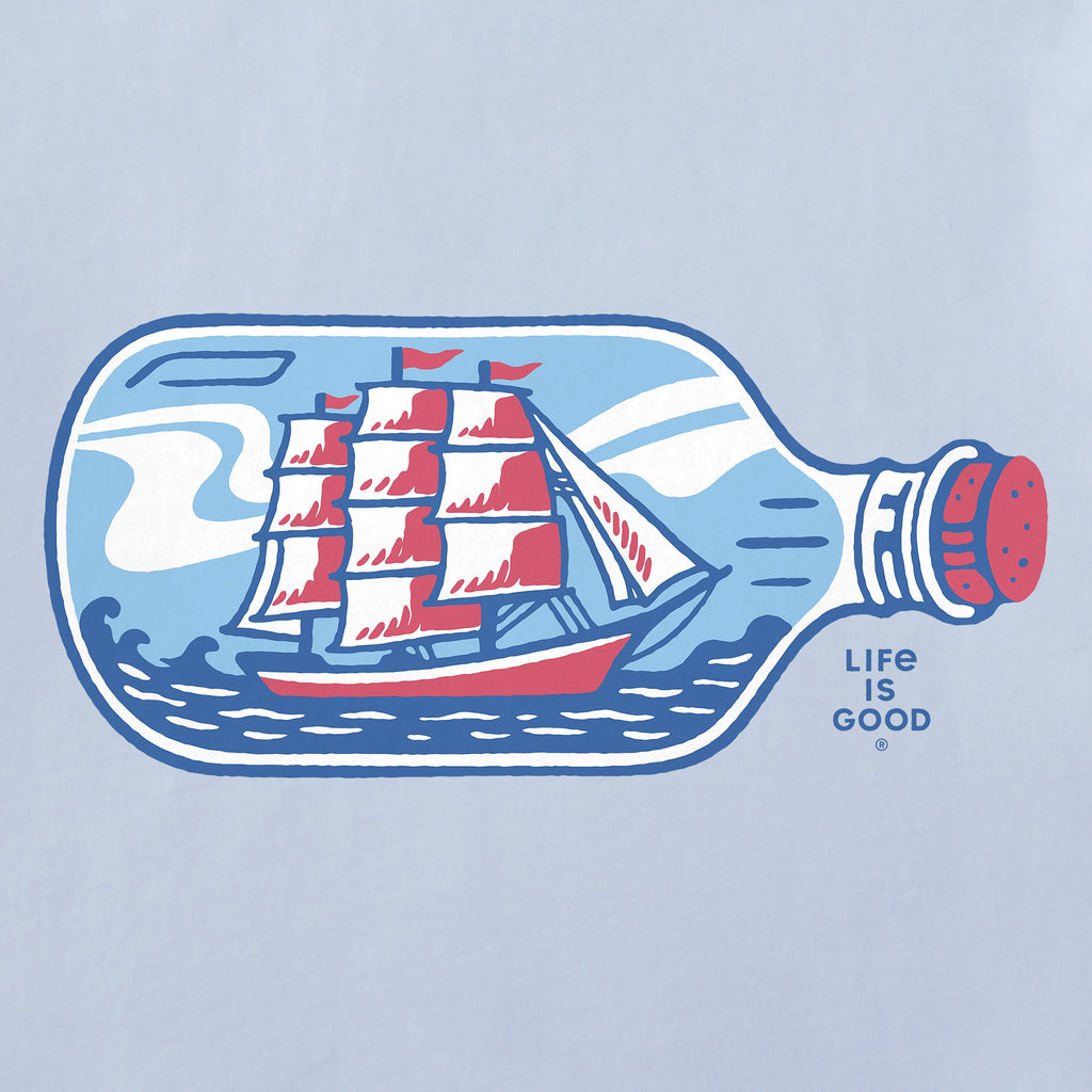 Women's Lil' Ship in a Bottle Short Sleeve Crusher Boxy Tee product image 2