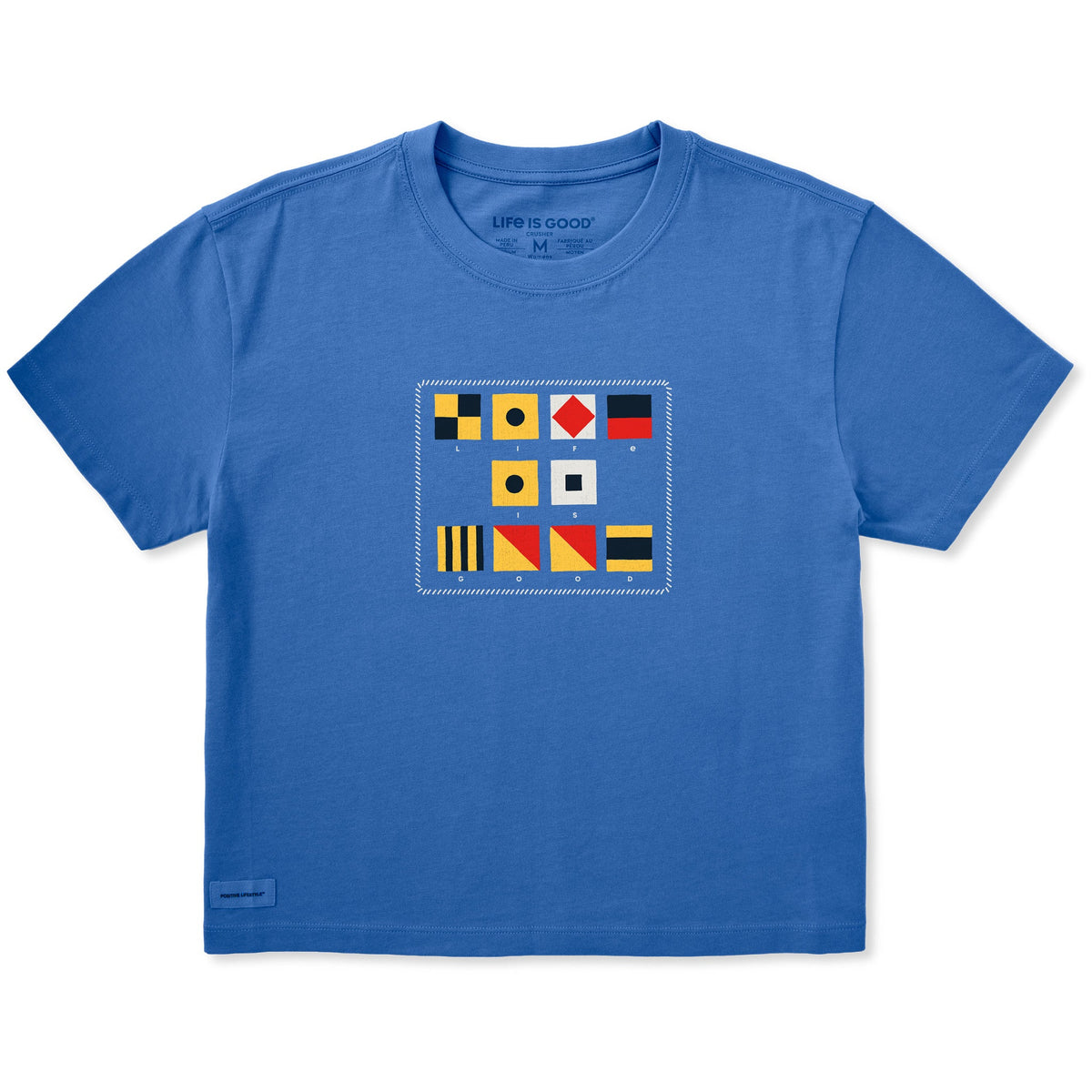 Women's Nautical Flags Short Sleeve Crusher Boxy Tee product image 1