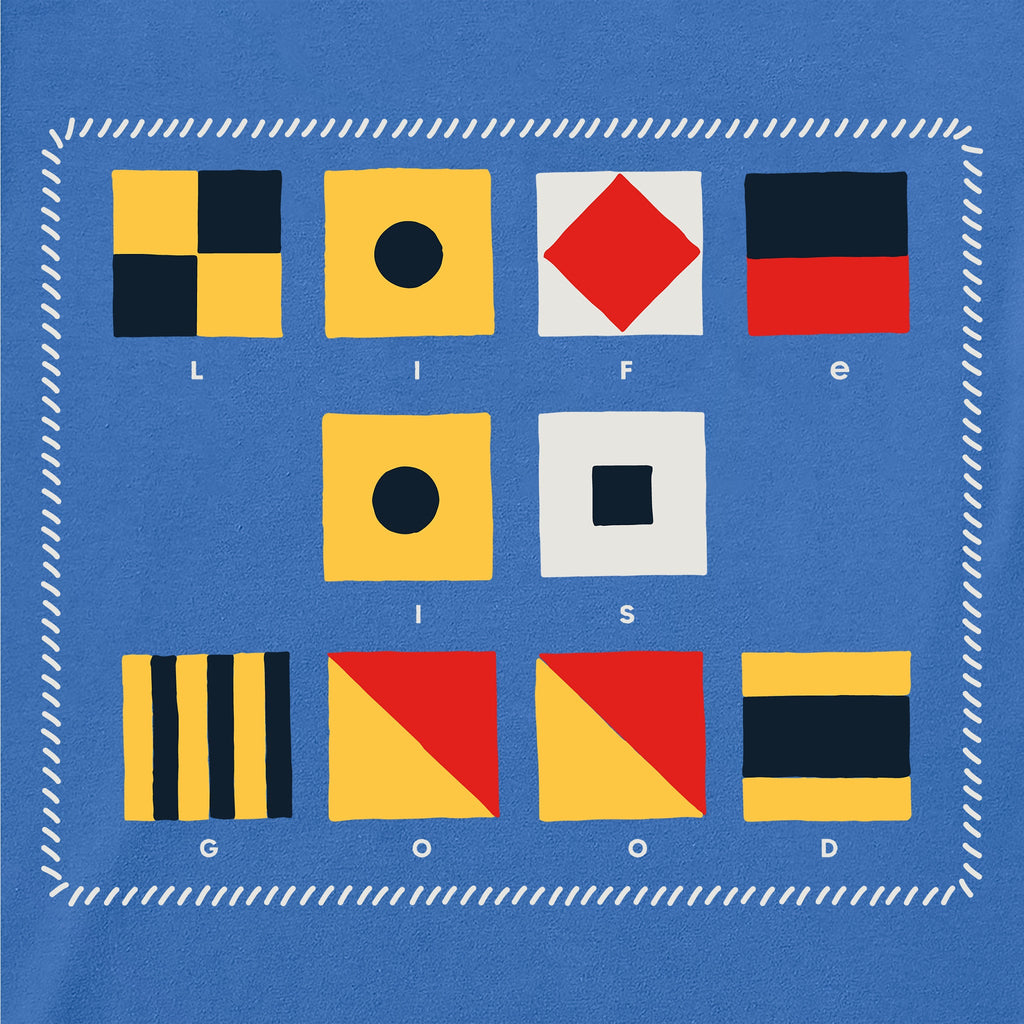 Women's Nautical Flags Short Sleeve Crusher Boxy Tee product image 2