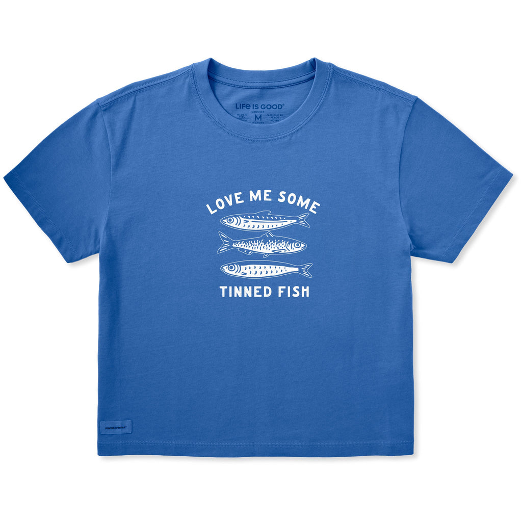 Women's Love Me Some Tinned Fish Short Sleeve Crusher Boxy product image 1