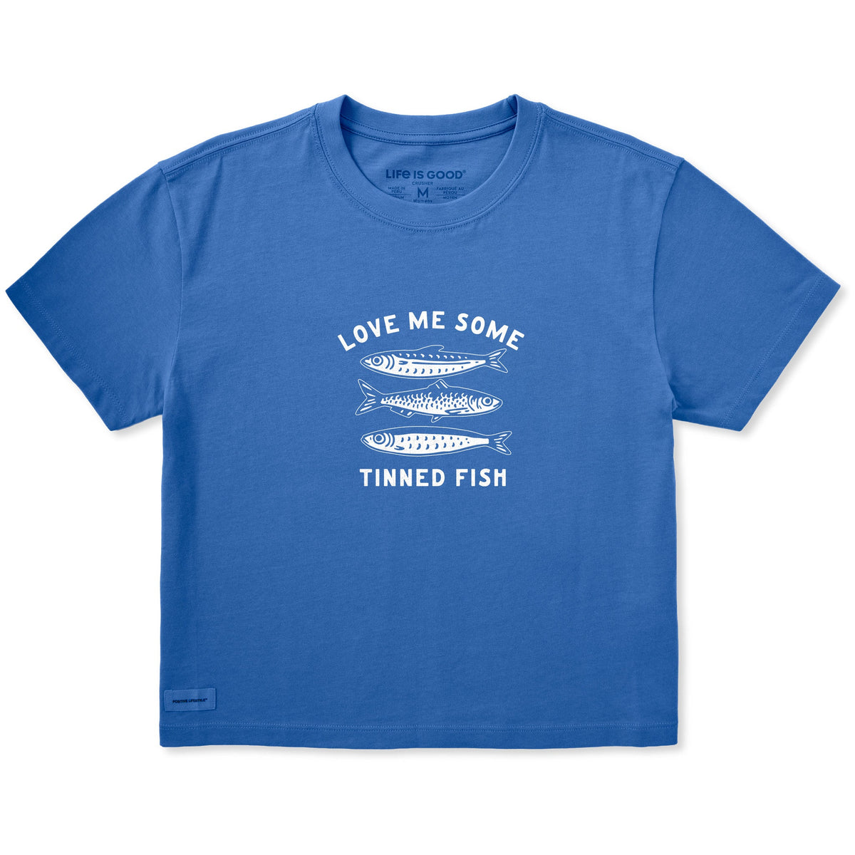 Women's Love Me Some Tinned Fish Short Sleeve Crusher Boxy product image 1