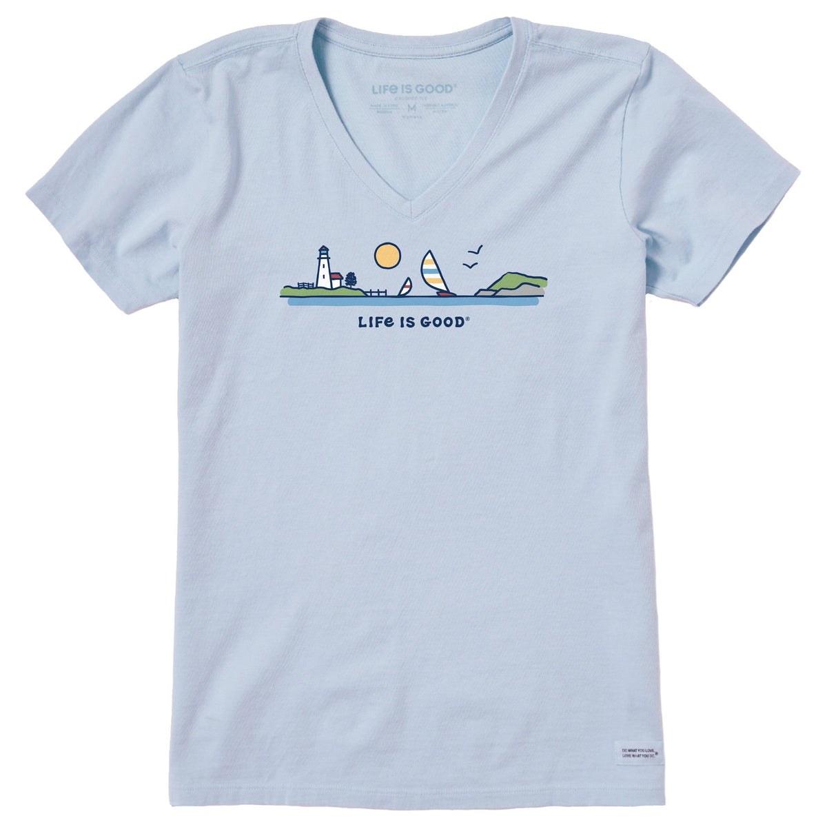 Women's Sailboat Lighthouse Vista Short Sleeve Crusher Vee product image 1