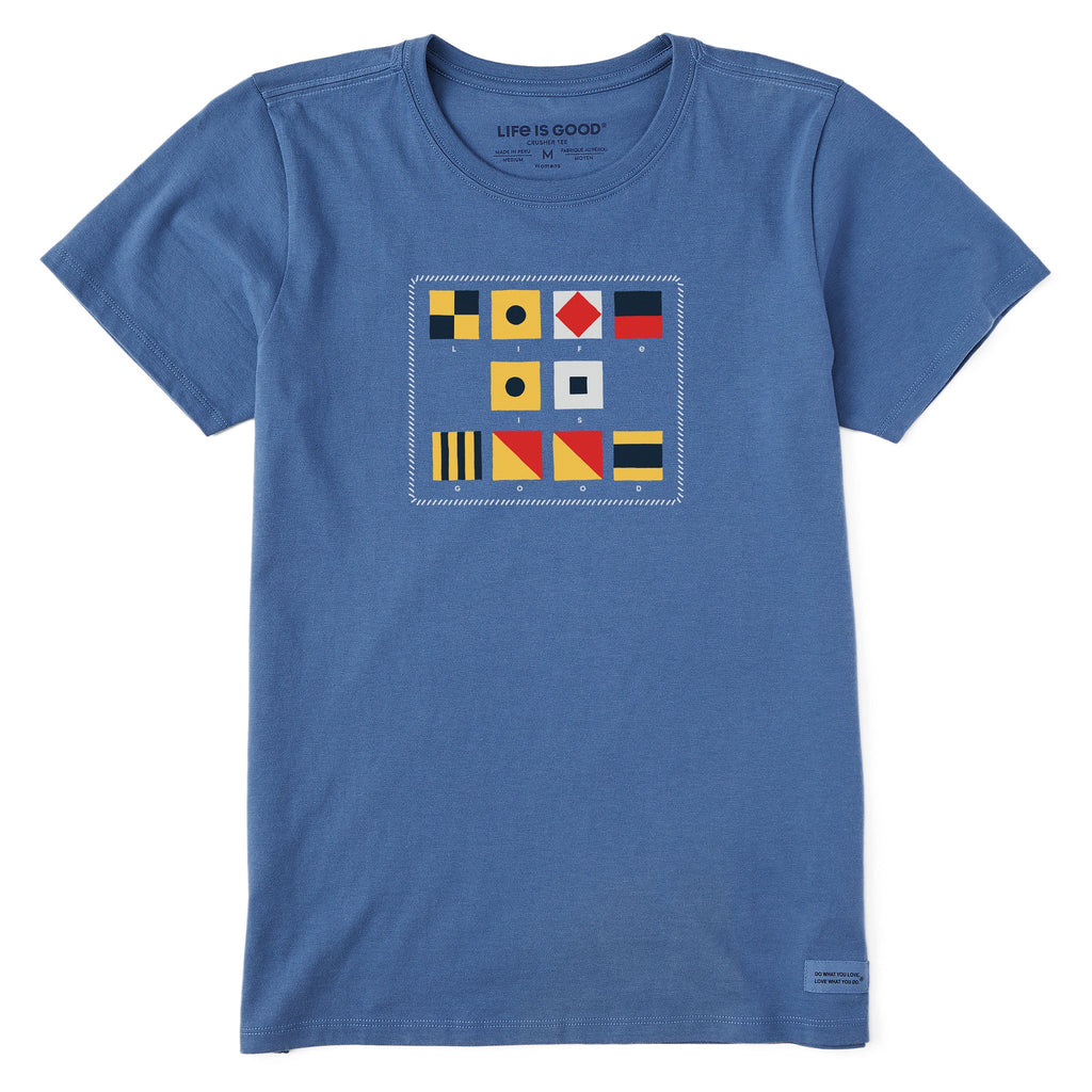 Women's Nautical Flags Short Sleeve Crusher Tee product image 1