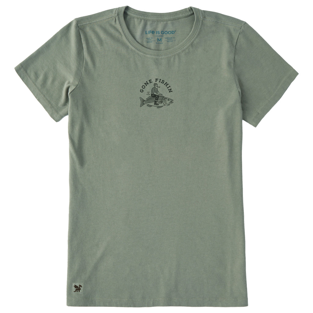 Women's Gone Fishin Sailor Short Sleeve Crusher Tee product image 1