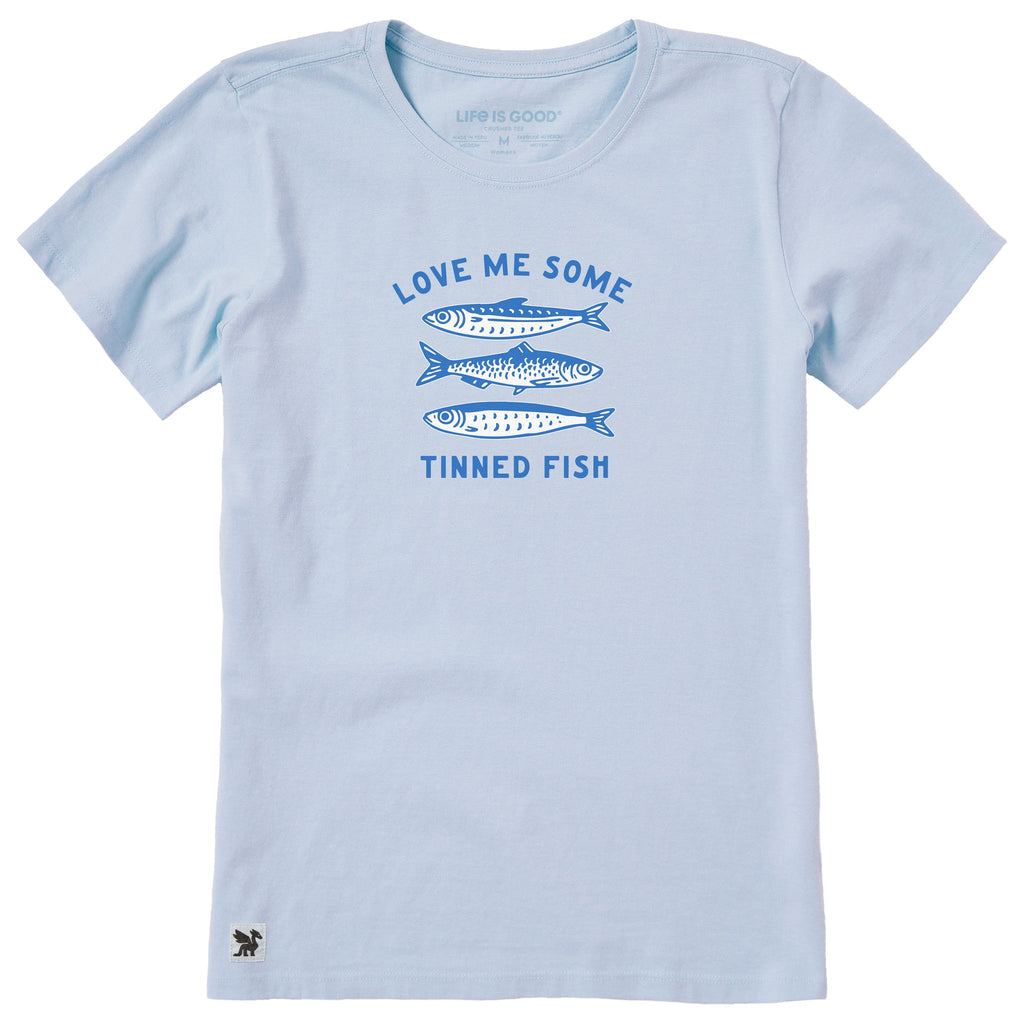 Women's Love Me Some Tinned Fish Short Sleeve Crusher Tee product image 1