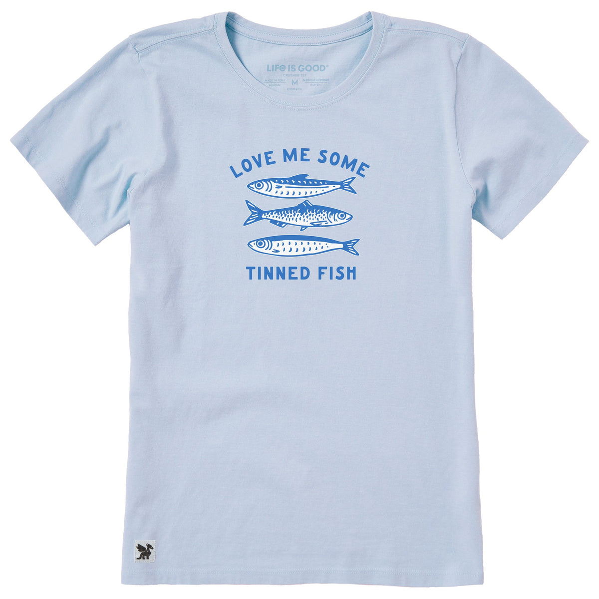 Women's Love Me Some Tinned Fish Short Sleeve Crusher Tee product image 1
