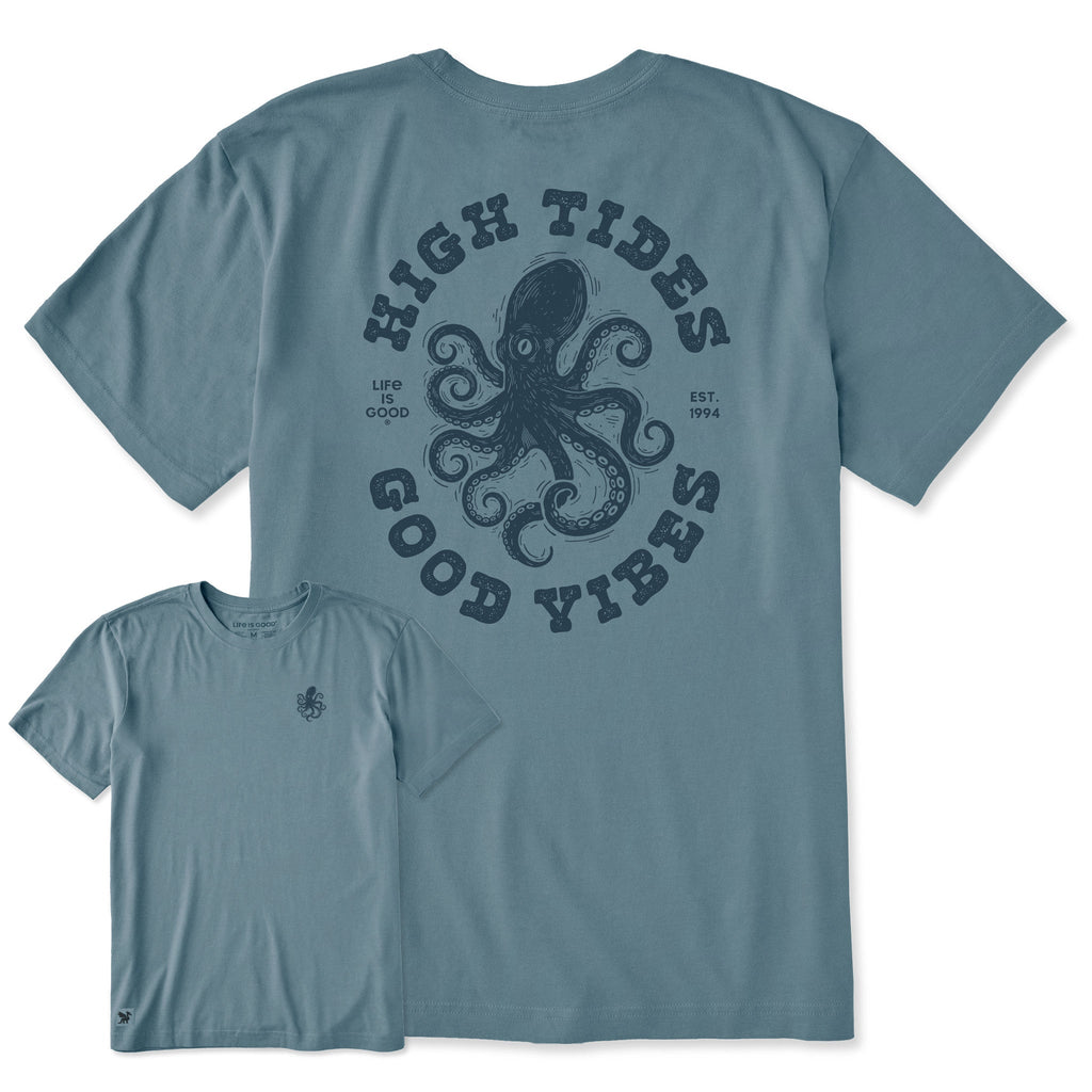 Men's High Tides Good Vibes Short Sleeve Crusher Tee product image 1