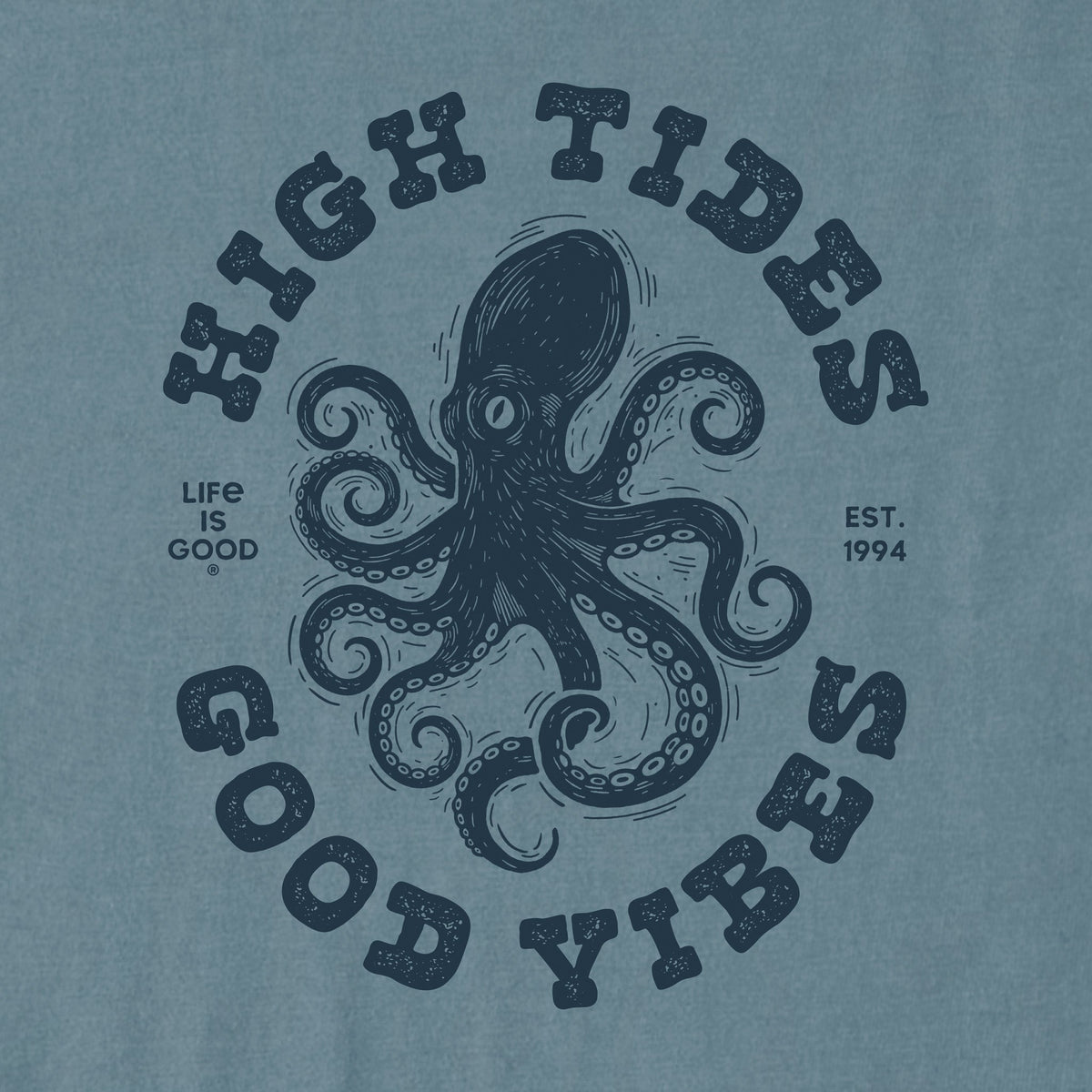 Men's High Tides Good Vibes Short Sleeve Crusher Tee product image 2