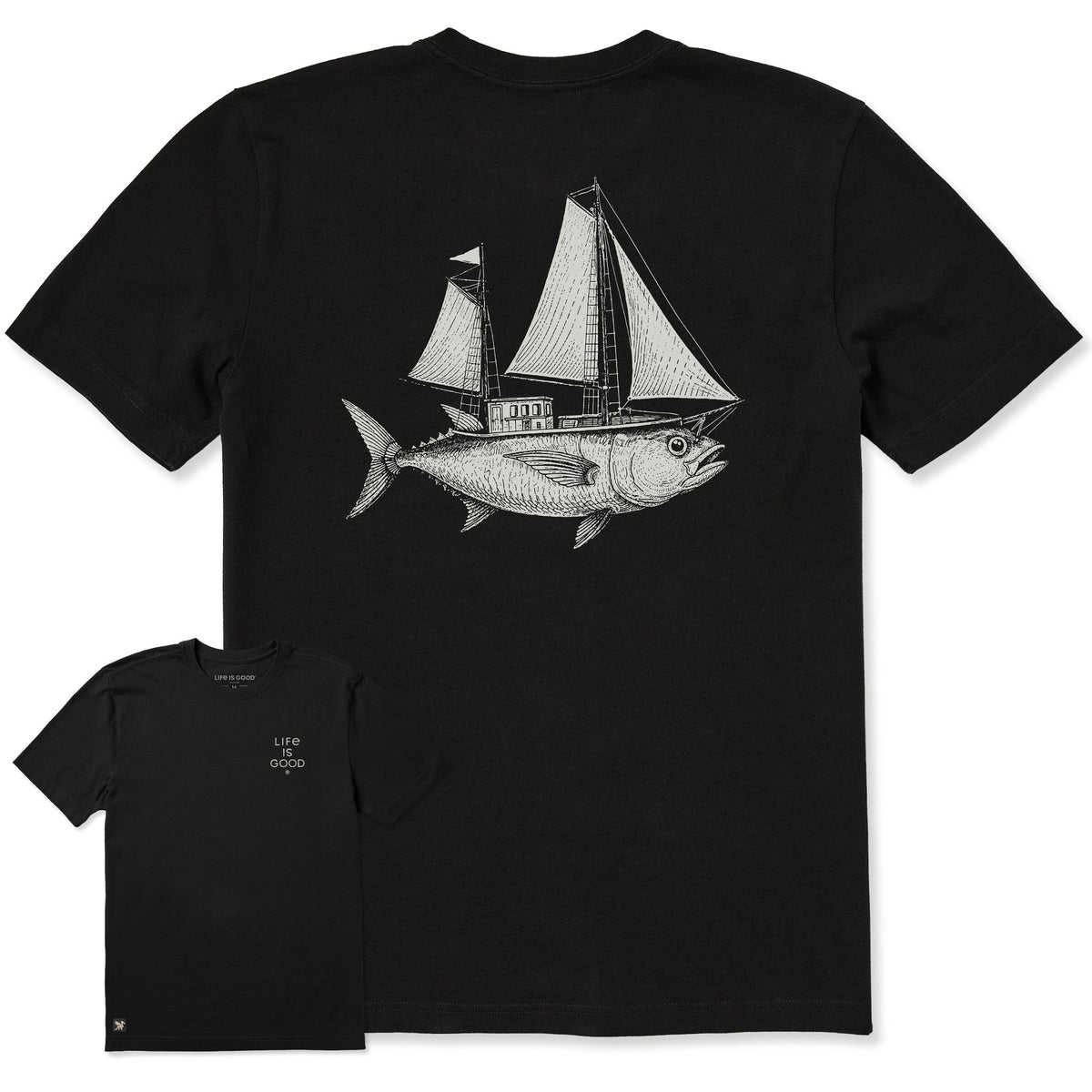 Men's Fish Ship Short Sleeve Crusher Tee product image 1