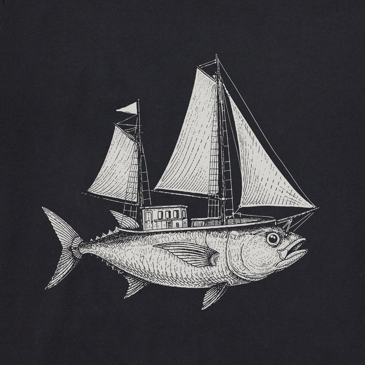 Men's Fish Ship Short Sleeve Crusher Tee product image 2