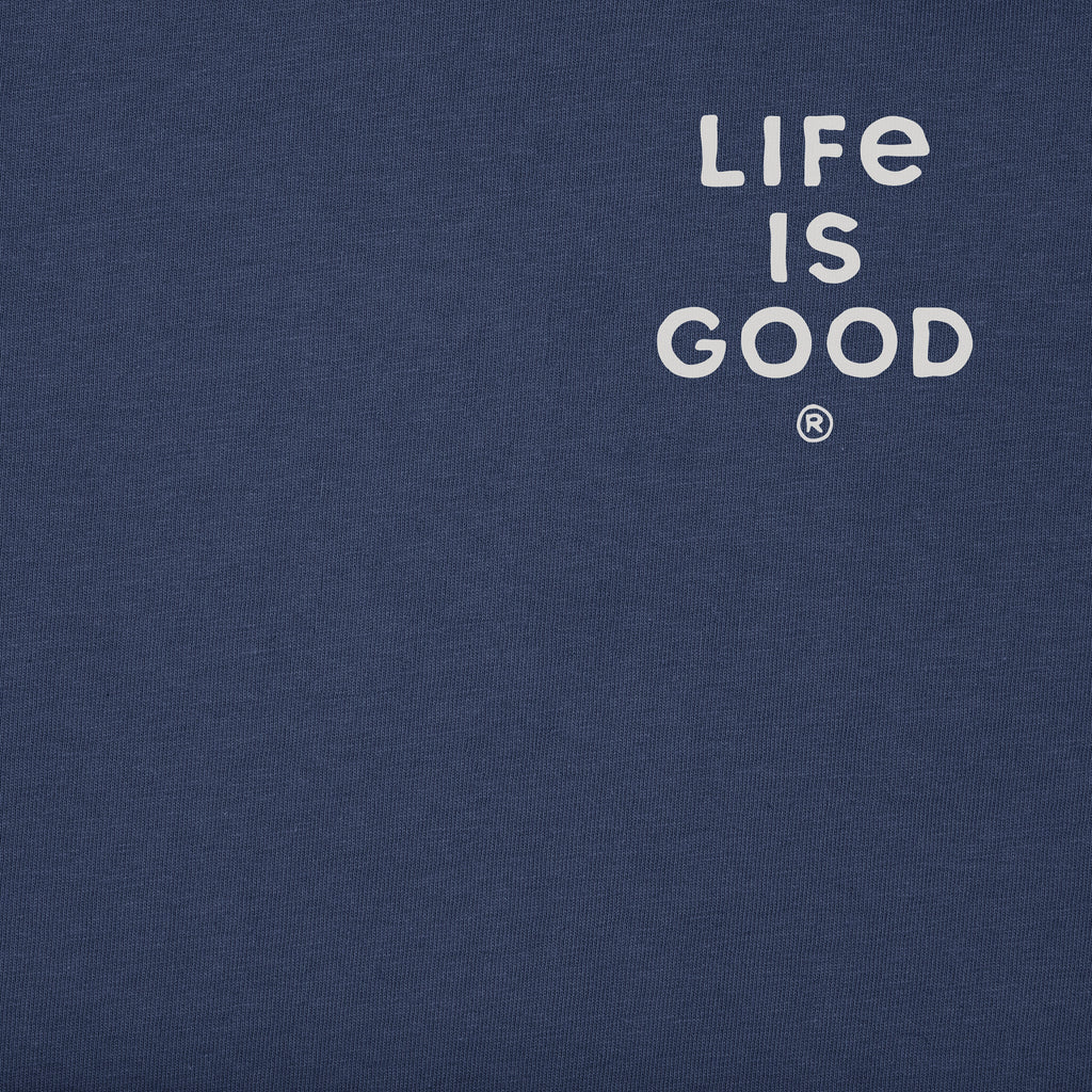 Men's Life is Good Sailing Ring Short Sleeve Crusher Tee