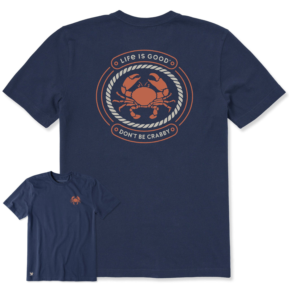 Men's Don't Be Crabby Crab Short Sleeve Crusher Tee product image 1