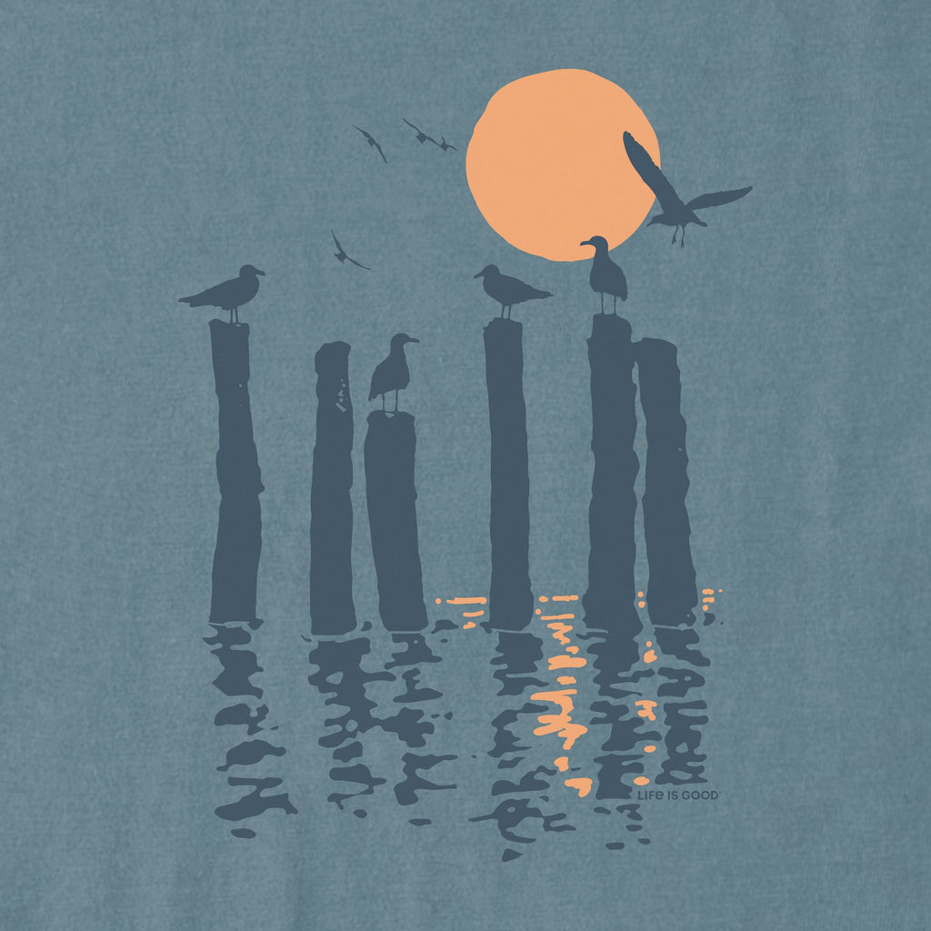 Women's Gulls on Pilings Short Sleeve Crusher Tee product image 2