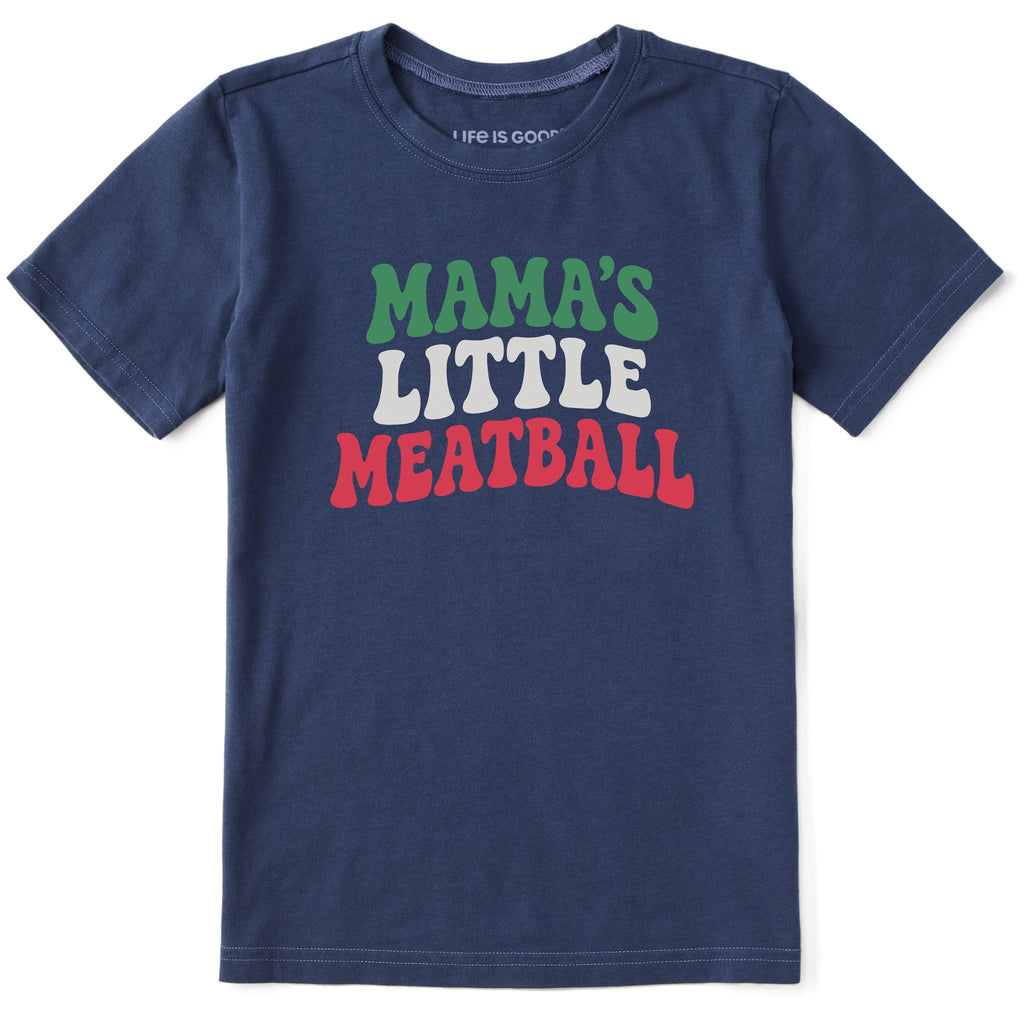 Kids Mama's Little Meatball Short Sleeve Crusher Tee product image 1