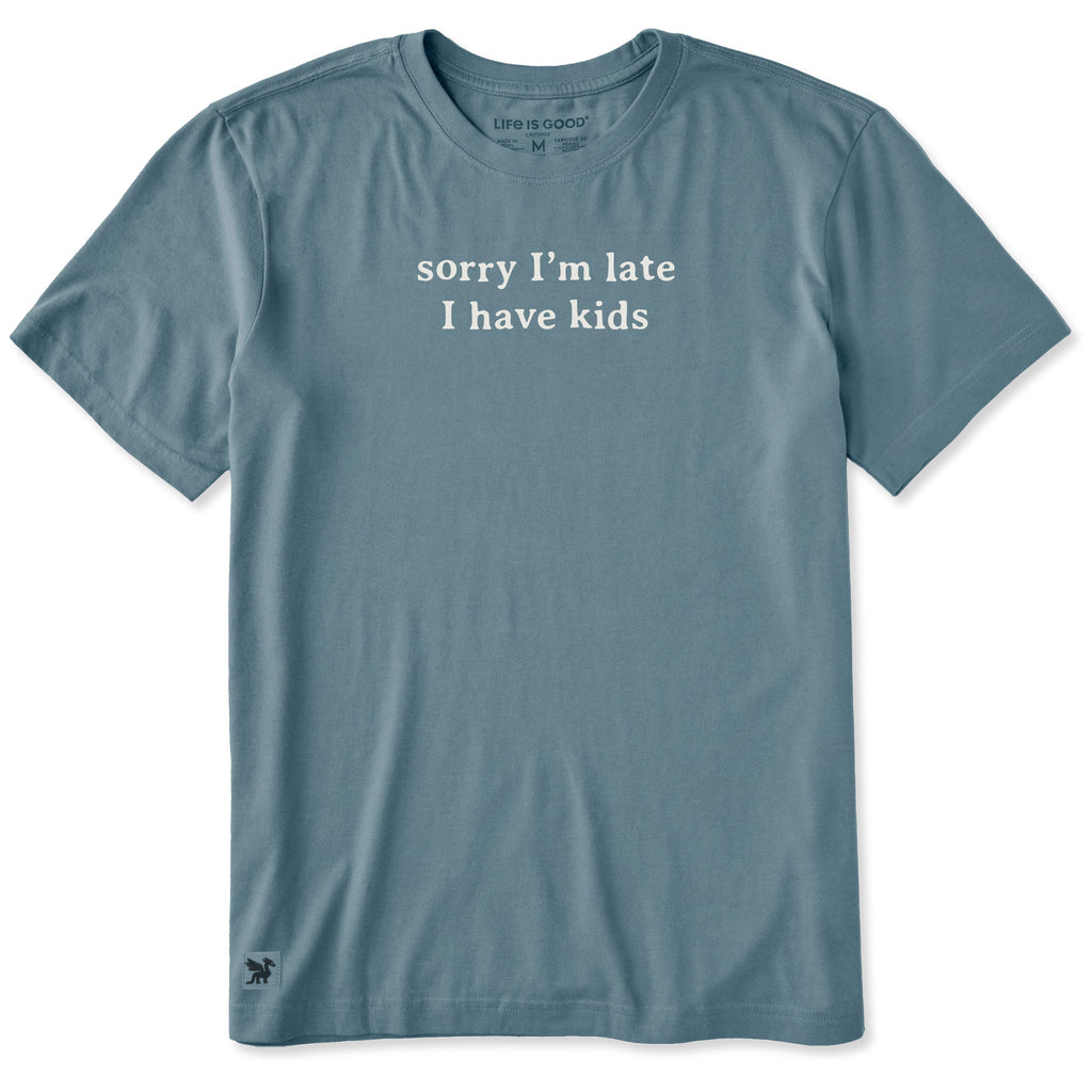 Men's Sorry I'm Late I Have Kids Short Sleeve Crusher Tee product image 1