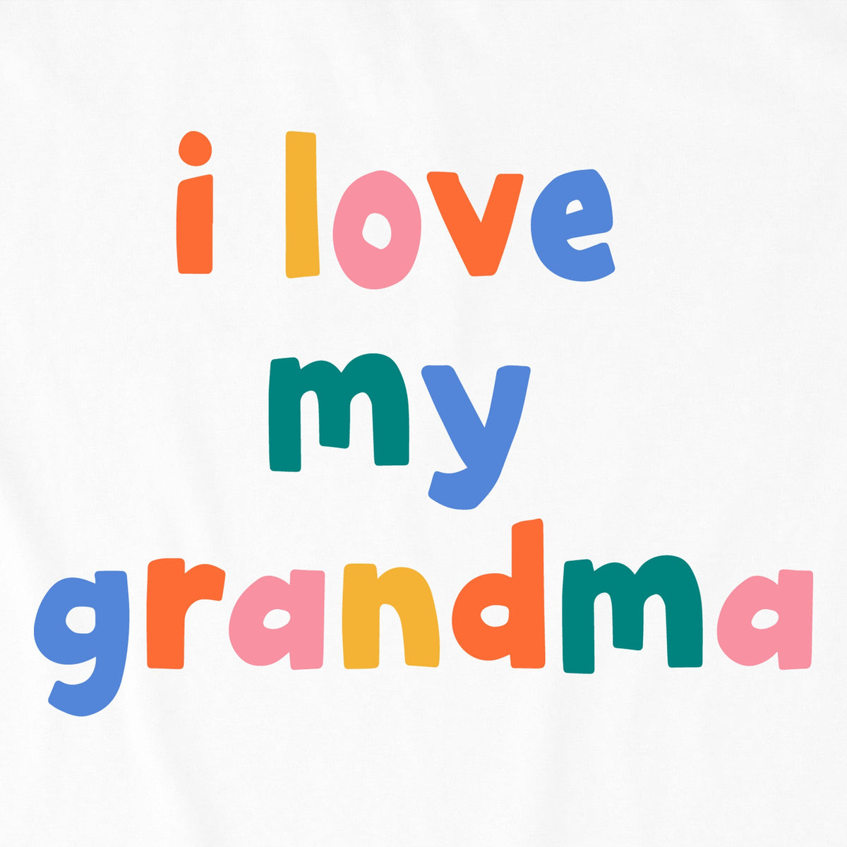 Toddler I Love My Grandma Short Sleeve Crusher Tee product image 2