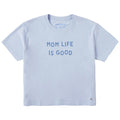 Women's Mom Life is Good Jumble Short Sleeve Crusher Boxy product image 1