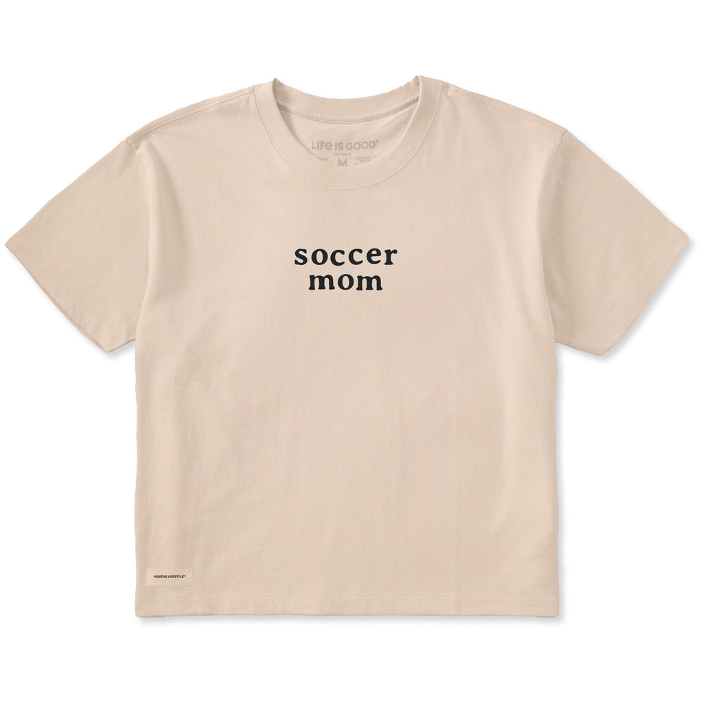 Women's Soccer Mom Simple Short Sleeve Crusher Boxy Tee product image 1