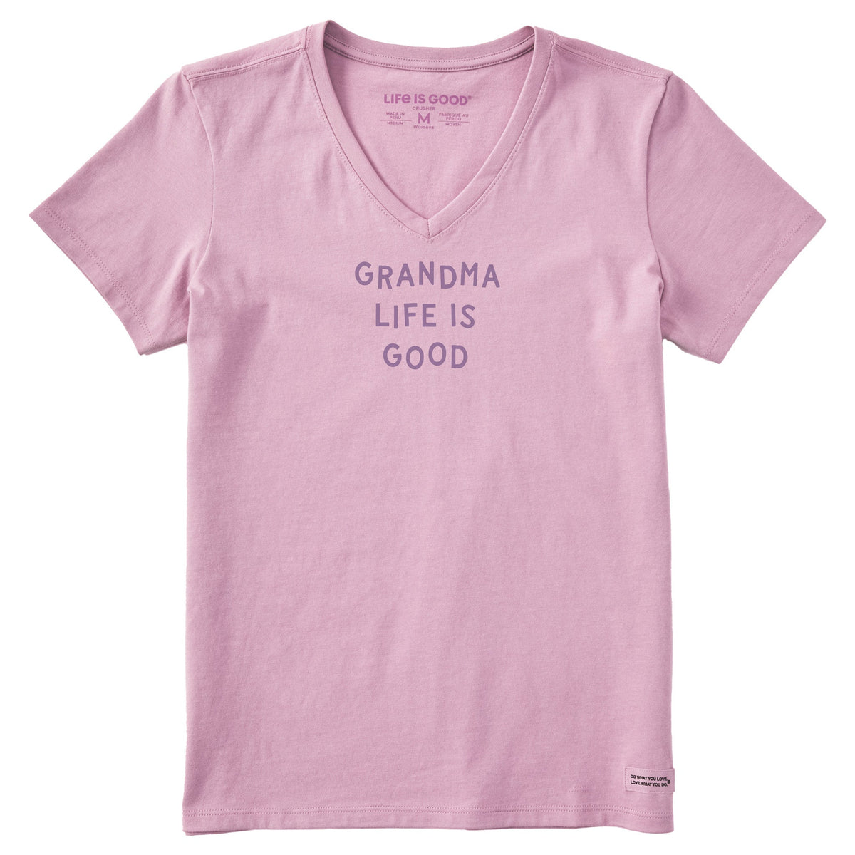 Women's Grandma Life is Good Jumble Short Sleeve Crusher Vee product image 1