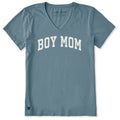 Women's Boy Mom Arch Short Sleeve Crusher Vee product image 1