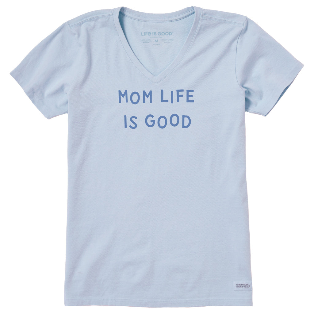 Women's Mom Life is Good Jumble Short Sleeve Crusher Vee product image 1
