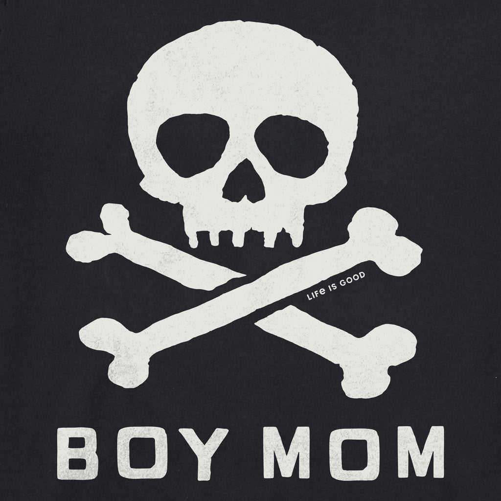 Women's Boy Mom Skull Short Sleeve Crusher Vee product image 2