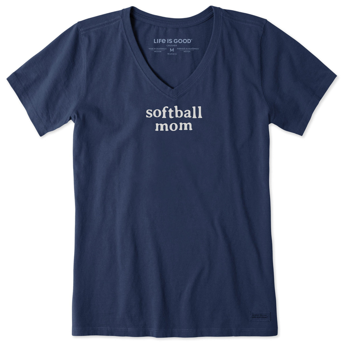 Women's Softball Mom Short Sleeve Crusher Vee product image 1