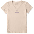Women's Cat Mom Simple Short Sleeve Crusher Vee product image 1