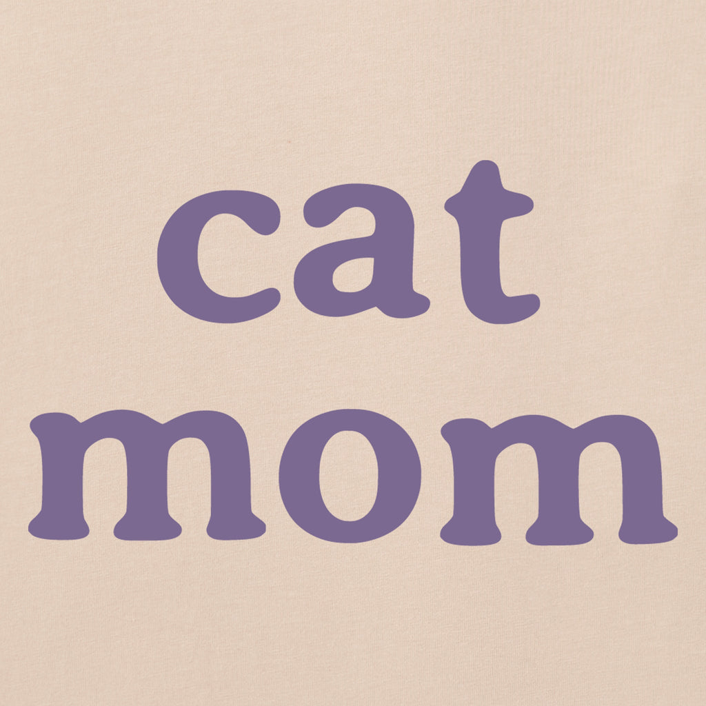 Women's Cat Mom Simple Short Sleeve Crusher Vee product image 2
